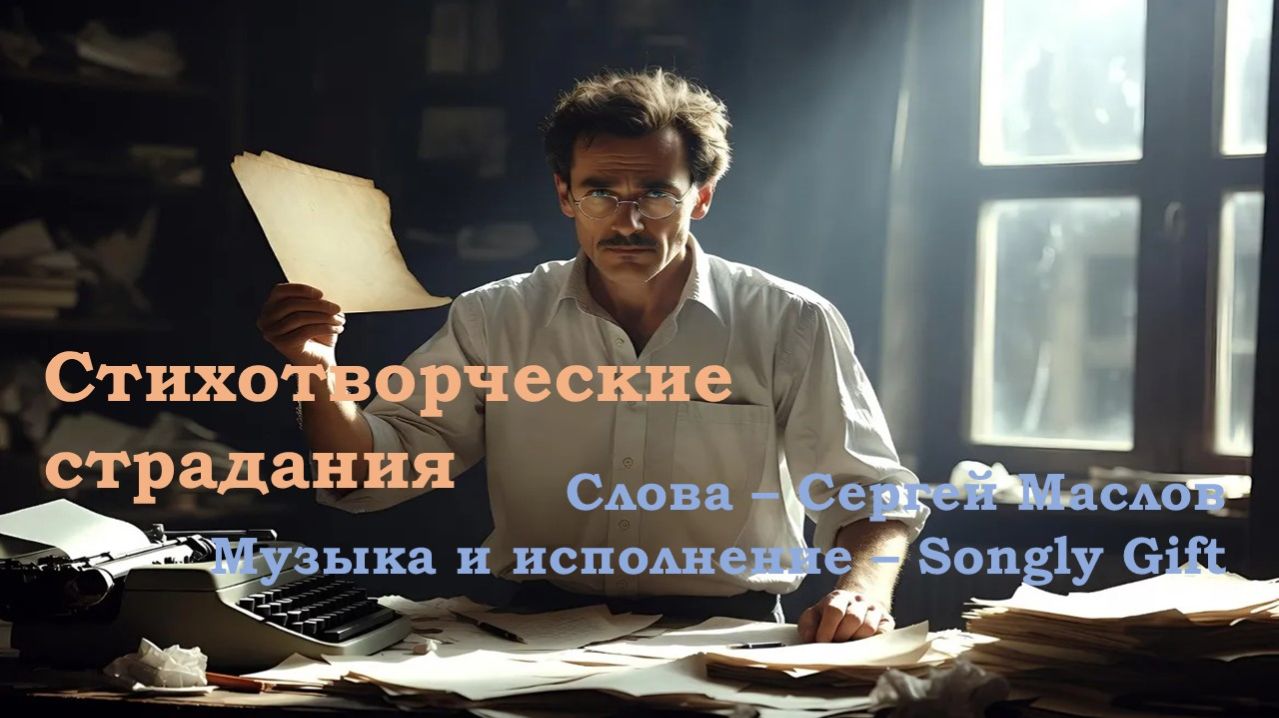Стихотворческие страдания (Слова - Сергей Маслов, Музыка и исполнение - Songly Gift)