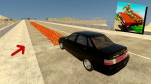 😱 100 АВАРИЙНЫХ ЗНАКОВ vs  МАШИНЫ | ВАЗ КРАШ ТЕСТ СИМУЛЯТОР 2