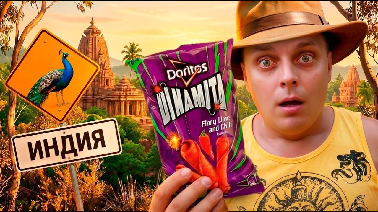 СТРАННЫЕ НАПИТКИ от COCA-COLA в ИНДИИ, ДРАЖЕ HERSHEYS с ПЕРЦЕМ и DORITOS DINAMITA. :)