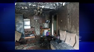 Пожар в квартире и загоревшаяся машина