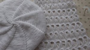 Шарф крючком с помощью линейки.