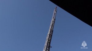 Учения по тушению пожара на складе маркетплейса под Хабаровском