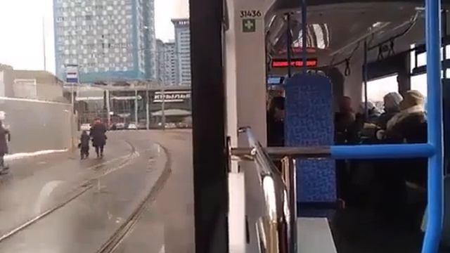 Поездка на Трамвае №31к На Витязе-М (Восточный Мост–Проспект Маршала Жукова) Москва 14.03.2023