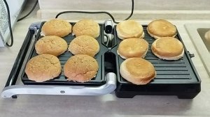 Самые вкусные домашние бургеры с помощью электрогриля Kitfort КТ-1631