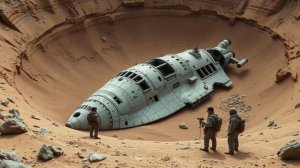 В пустыне под слоем песка обнаружили древний космический корабль