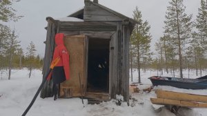 РЕМОНТ ЛЕСНОЙ ИЗБЫ СВОИМИ РУКАМИ. ХИЩНЫЙ ЗВЕРЬ БРОДИТ РЯДОМ.