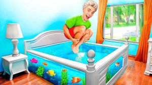 Влад а4 . Превратили КРОВАТЬ в АКВАРИУМ ! Видео Влада