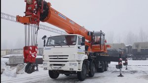 Кран Клинцы 40 тонн.Работа на кране УХТ.
