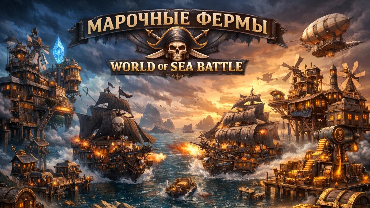 World of Sea Battle марочные фермы. смотреть онлайн