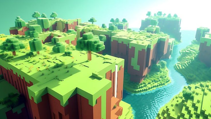 играю в майнкрафт и просто выживаю