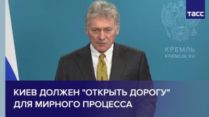 Песков: Киев должен "открыть дорогу" для мирного процесса
