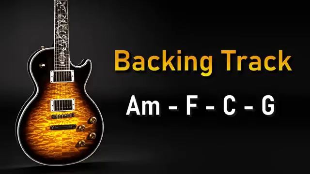 Rock Pop BACKING TRACK A Minor  Am F C G  70 BPM  Guitar Backing Track
