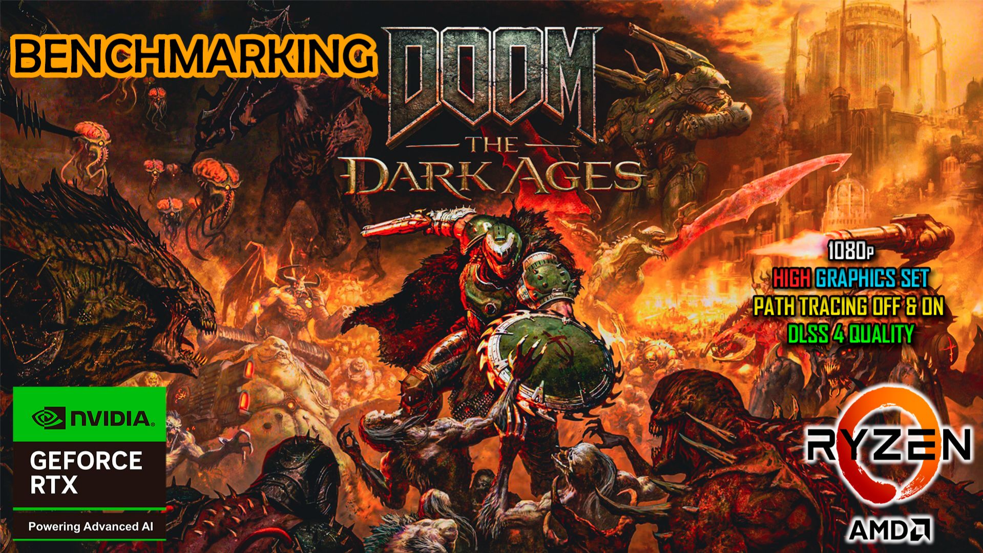 DOOM: The Dark Ages RTX 3070 PATH TRACING HIGH SET DLSS 4 | Lenovo Legion 5