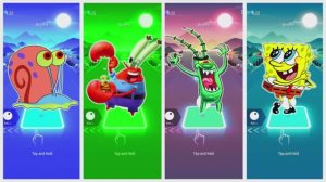 ГУБКА БОБ против ПЛАНКТОНА и МИСТЕРА КРАБСА! 🧽🦀 Гэри в музыкальной битве по плиткам | Кто победит?