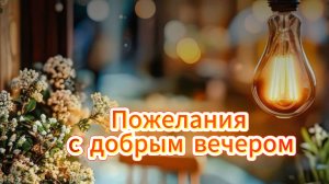 Пожелания с добрым вечером настоящее прекрасное 🌆✨