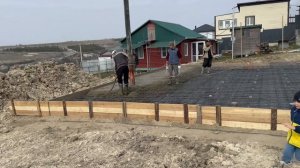 Монолитная фундаментная плита ГОТОВА. 1 этап строительства завершен