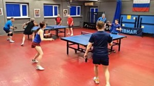 отбор Мухин/Кузнецова (699) - Иванов/Гавришин (917) 15.03 Парный турнир настольный теннис