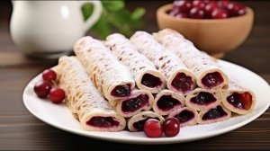 Вкусные блинчики с вишней. Соблазнительный и вкусный десерт