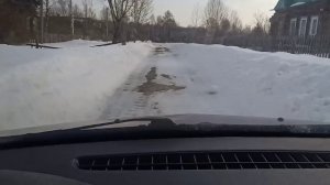 Дорога в деревню начинает таять... Кошка убежала к своим друзьям ❤️🌹☀️