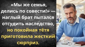 Не жадничай, отдай наследство брату | Истории из жизни