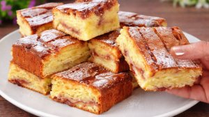 Нежный Пирог с Джемом за 5 Минут - Тающий Бисквит без Заморочек!