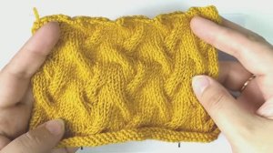 Простой, но интересный  узор спицами. Как вязать спицами узор с переплетениями