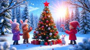 Мультики детский новогодний сборник-1, песенка для малышей и развивающие мультики для детей.