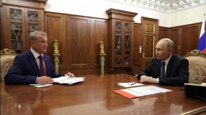 Владимир Путин с председателем правления Сбербанка Германом Грефом, Кремль, 17 марта 2026 года