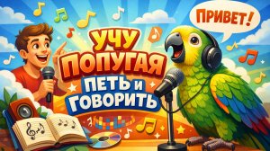УЧУ ПОПУГАЯ ПЕТЬ И ГОВОРИТЬ