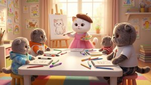 ВАРВАРА УЧИТ РИСОВАТЬ БАСИКОВ! 🎨