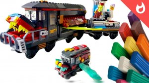 История про поезд призрак /призрачный экспресс лепка из пластилина