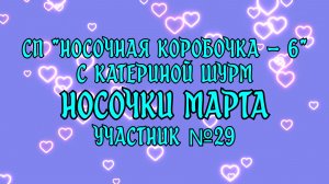 СП "Носочная коробочка - 6" с Катериной Шурм / Носочки марта / Участник №29