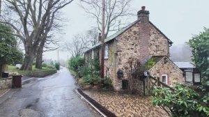 Английская деревушка | Прогулка под дождем в грозу