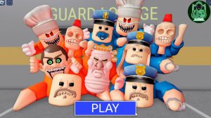 1000 ЗОМБИ против 1000 ПОЛИЦЕЙСКИХ в ПОБЕГЕ ИЗ ТЮРЬМЫ БАРРИ! НОВЫЙ страшный Обби #Roblox