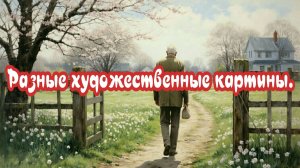 Разные художественные картины.