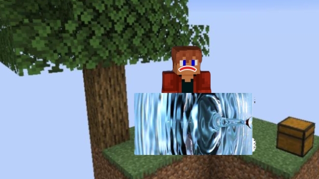 Я ЗАСТРЯЛ В ВОДЕ или скайблок с ЛАКИ БЛОКАМИ #2