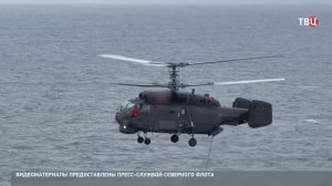 Ка-27М Северного флота провели учения над Баренцевым морем