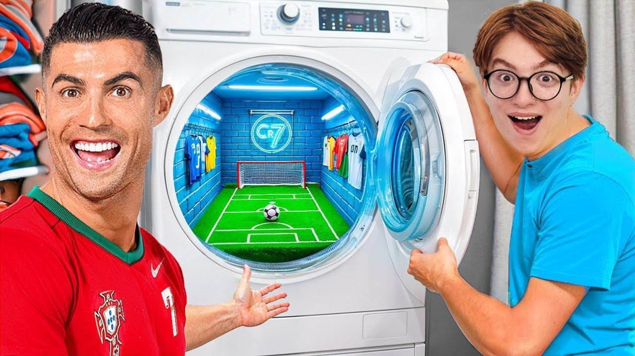 МЫ ПОСТРОИЛИ СЕКРЕТНОЕ ПОЛЕ ДЛЯ РОНАЛДУ!