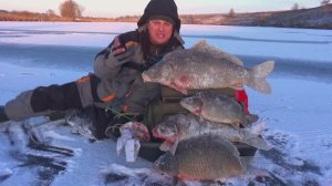 ЗИМНИЕ КАРПЫ МОНСТРЫ РВУТ ЛЕСКУ И РАЗГИБАЮТ МОРМЫШКИ! Ловля огромных карпов со льда!