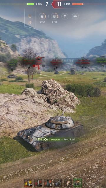 Объект 416 - 6 700к урона и 8 фрагов