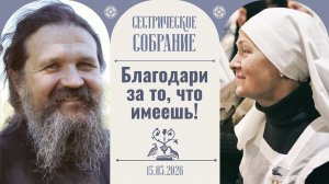 Переживания и открытия этого Великого поста. Сестрическое собрание с о. Андреем Лемешонком 15.03.26