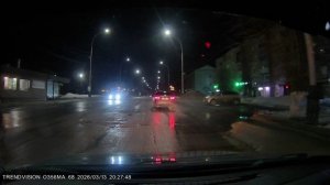 Пример записи видеорегистратора TrendVision MR-2K - ночь