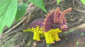 Динозавры из бисера / Как сделать из бисера объёмных динозавров / Красивые фигурки из бисера /