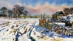 Акварельные пейзажи художника Павла Пугачева