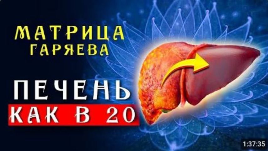 Мощное Омоложение Печени ☀️ Матрица Гаряева Восствновление и Регенерация Печени