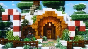 Minecraft | Как построить снежный дом хоббита