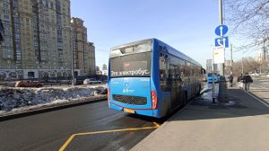 Электробус №113 (рейсталинг 2024 г.) м. Профсоюзная - м. Ломоносовский проспект - 13.03.2026