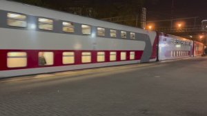 Поезд двухэтажный 🚂 104Ж🚃🚃🚃Адлер☀️🌊🌴🛤️Москва🪆