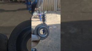 сборка передней стойки лада калина