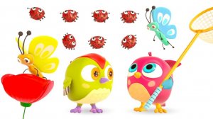 Считаем бабочек - Музыкальные мультики Совенок Хоп Хоп для малышей